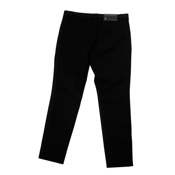 NWT Banana Republic Classic Sloan Black Ankle Pants Trousers - Size 4 - Picture 4 of 6